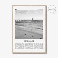 Seal Beach Print Black and White No 1, Seal Beach Wall Art, Seal Beach Poster, Seal Beach Photo, Seal Beach Wall Décor, California, USA