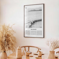 Seal Beach Print Black and White No 2, Seal Beach Wall Art, Seal Beach Poster, Seal Beach Photo, Seal Beach Map, California, USA