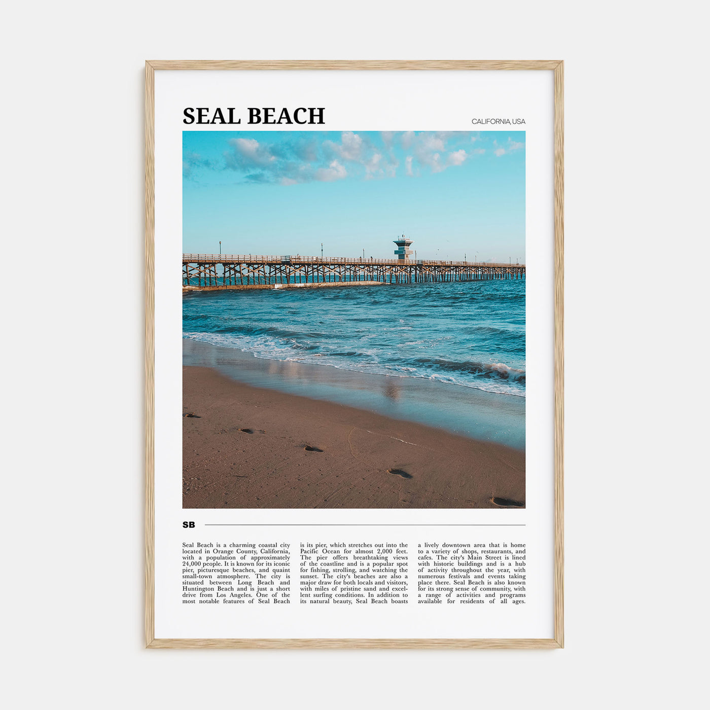Seal Beach Travel Color No 2 Poster
