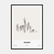 Seattle Drawn Poster