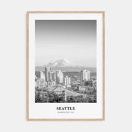 Seattle Portrait B&W No 2 Poster