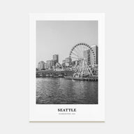 Seattle Portrait B&W No 3 Poster