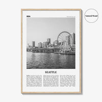 Seattle Print Black and White No 3, Seattle Wall Art, Seattle Poster, Seattle Photo, Seattle Decor, Washington, USA, United States