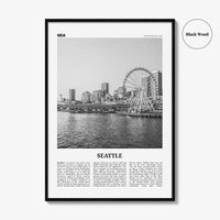Seattle Print Black and White No 3, Seattle Wall Art, Seattle Poster, Seattle Photo, Seattle Decor, Washington, USA, United States