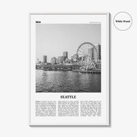 Seattle Print Black and White No 3, Seattle Wall Art, Seattle Poster, Seattle Photo, Seattle Decor, Washington, USA, United States