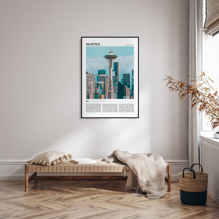 Seattle Travel Color No 3 Poster