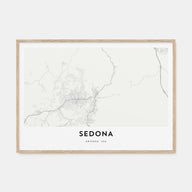 Sedona Map Landscape Poster