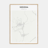 Sedona Map Portrait Poster