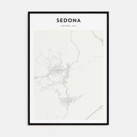 Sedona Map Portrait Poster
