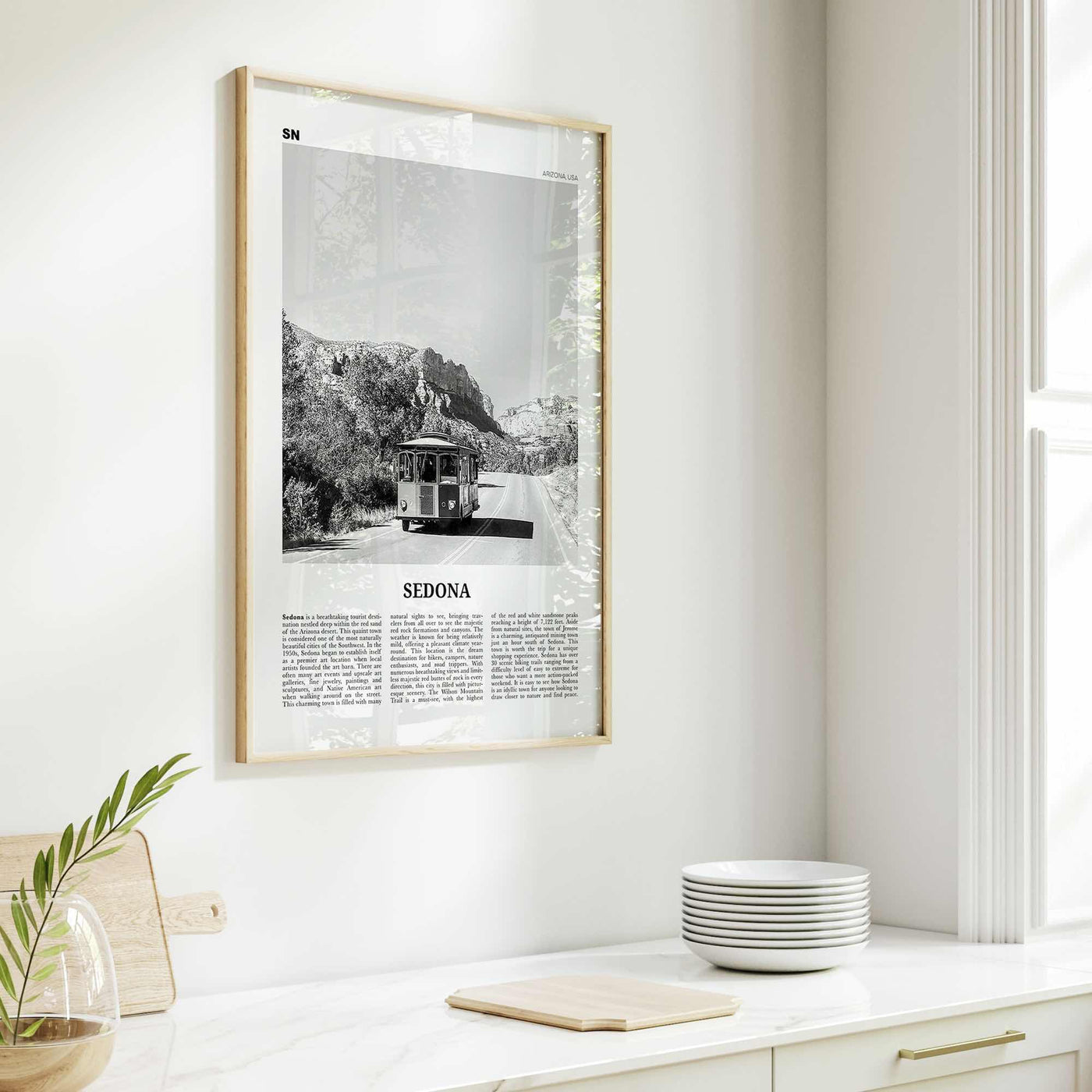 Sedona Print Black and White, Sedona Wall Art, Sedona Poster, Sedona Photo, Sedona Wall Décor, Arizona, USA, United States, North America