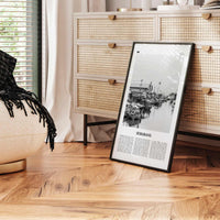 Semarang Print Black and White, Semarang Wall Art, Semarang Poster, Semarang Photo, Semarang Wall Décor, Semarang Map, Indonesia