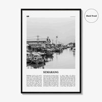 Semarang Print Black and White, Semarang Wall Art, Semarang Poster, Semarang Photo, Semarang Wall Décor, Semarang Map, Indonesia