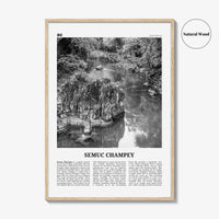 Semuc Champey Print Black and White, Semuc Champey Wall Art, Semuc Champey Poster, Semuc Champey Photo, Semuc Champey Wall Décor, Guatemala