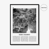 Semuc Champey Print Black and White, Semuc Champey Wall Art, Semuc Champey Poster, Semuc Champey Photo, Semuc Champey Wall Décor, Guatemala
