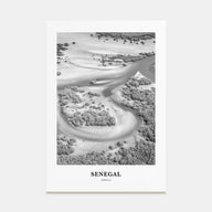 Senegal Portrait B&W Poster