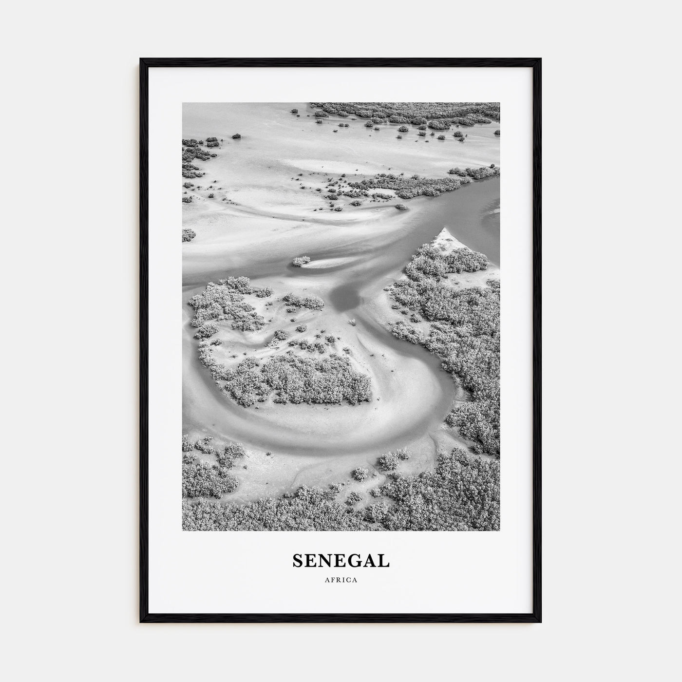 Senegal Portrait B&W Poster