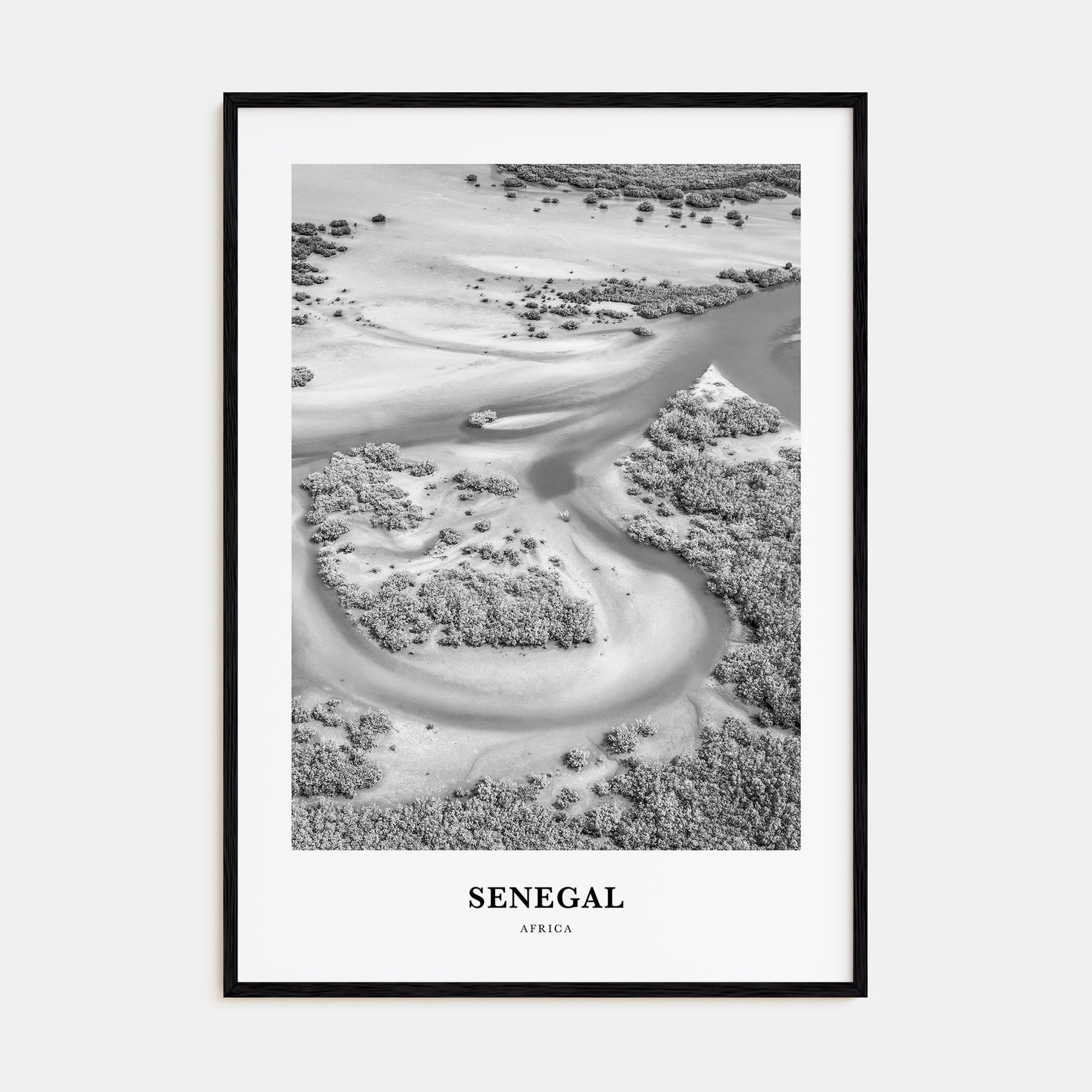 Senegal Portrait B&W Poster