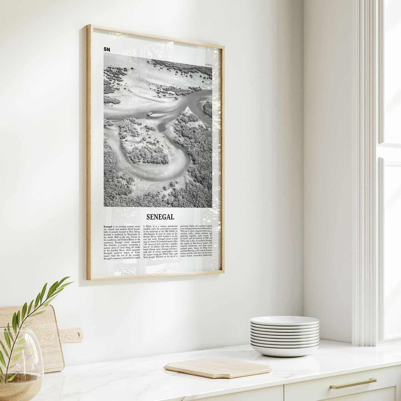 Senegal Print Black and White, Senegal Wall Art, Senegal Poster, Senegal Photo, Senegal Wall Decor, Sénégal, Dakar, Africa