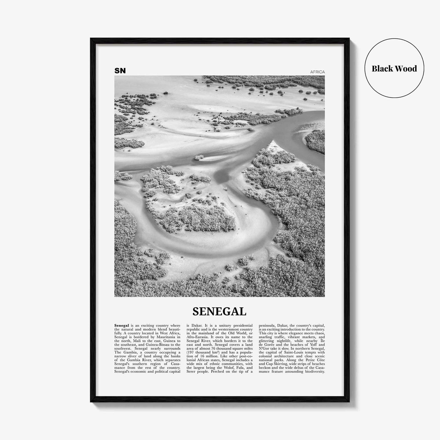 Senegal Print Black and White, Senegal Wall Art, Senegal Poster, Senegal Photo, Senegal Wall Decor, Sénégal, Dakar, Africa