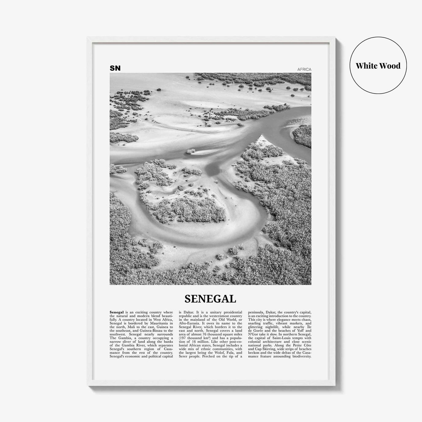 Senegal Print Black and White, Senegal Wall Art, Senegal Poster, Senegal Photo, Senegal Wall Decor, Sénégal, Dakar, Africa