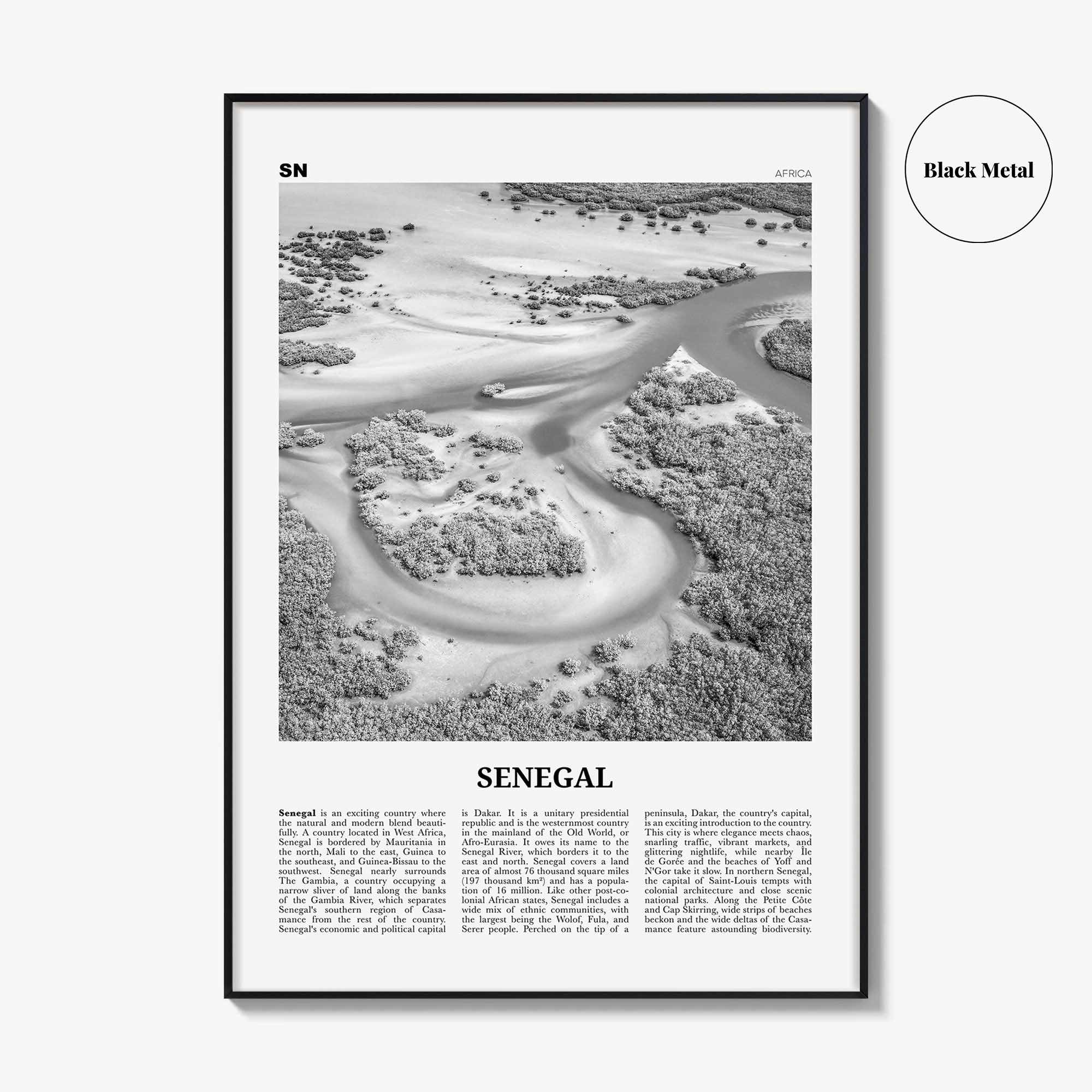 Senegal Print Black and White, Senegal Wall Art, Senegal Poster, Senegal Photo, Senegal Wall Decor, Sénégal, Dakar, Africa