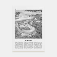 Senegal Travel B&W Poster
