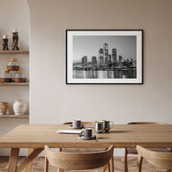 Seoul Landscape B&W Poster