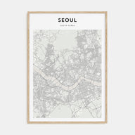 Seoul Map Portrait Poster