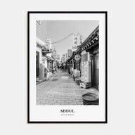 Seoul Portrait B&W No 2 Poster
