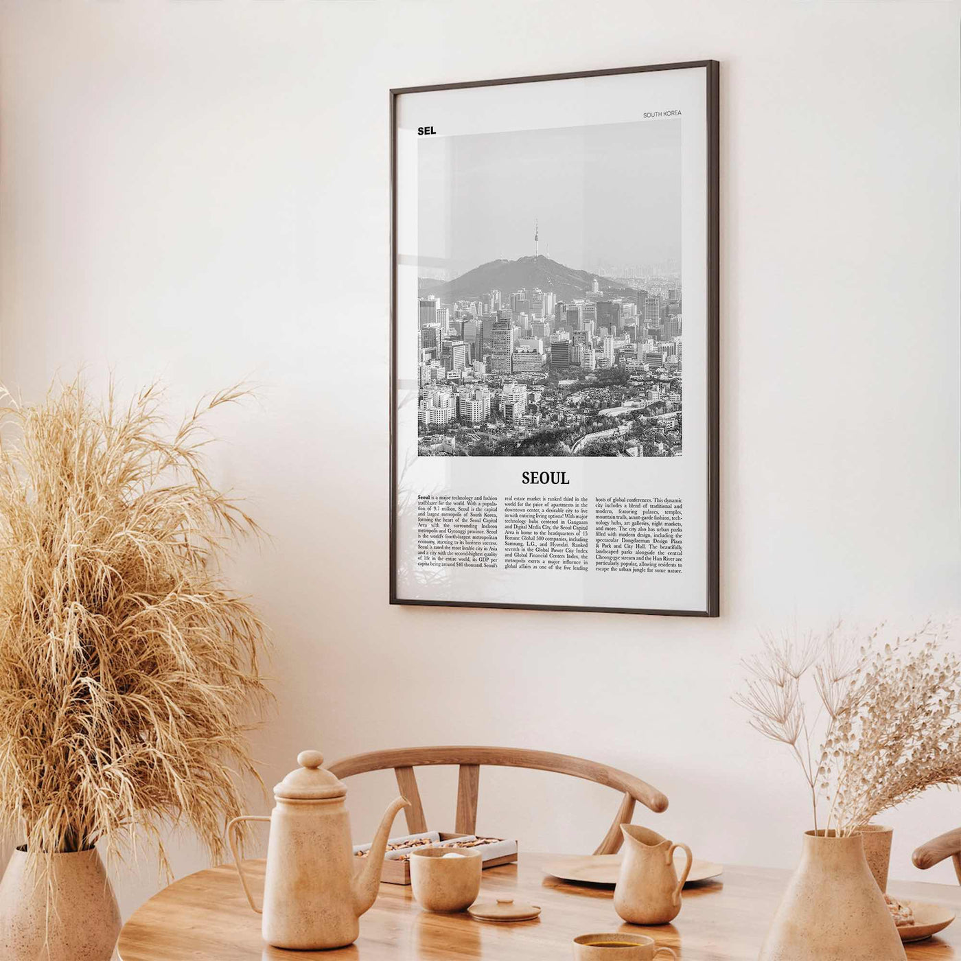 Seoul Print Black and White No 2, Seoul Wall Art, Seoul Poster, Seoul Photo, Seoul Wall Decor, South Korea, 서울 대한민국 한국 남한 지도, Asia