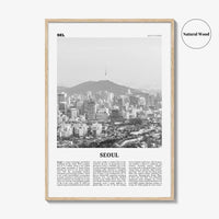 Seoul Print Black and White No 2, Seoul Wall Art, Seoul Poster, Seoul Photo, Seoul Wall Decor, South Korea, 서울 대한민국 한국 남한 지도, Asia