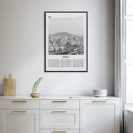Seoul Travel B&W No 2 Poster