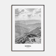 Serbia Portrait B&W Poster