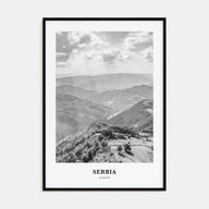 Serbia Portrait B&W Poster