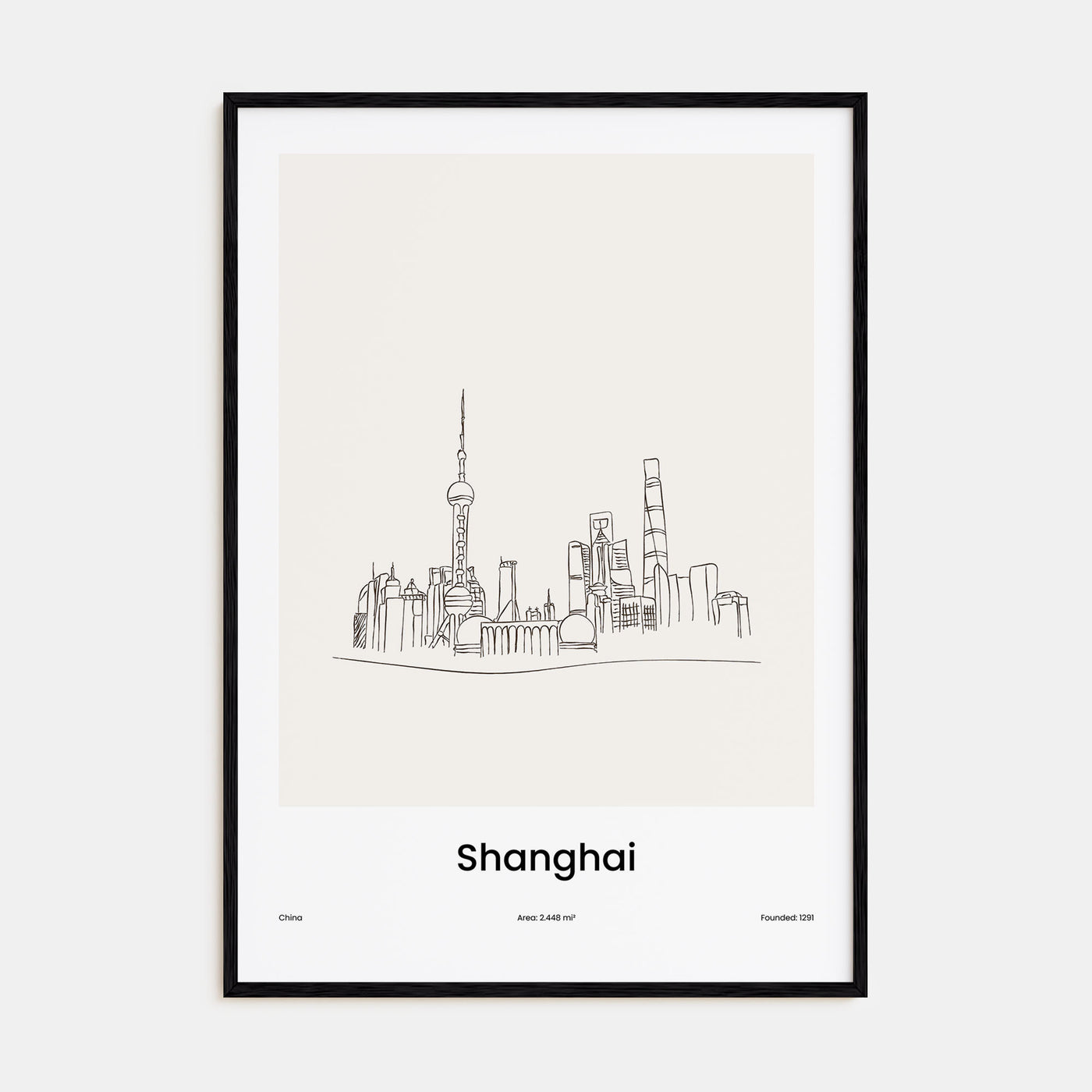 Shanghai Drawn Poster