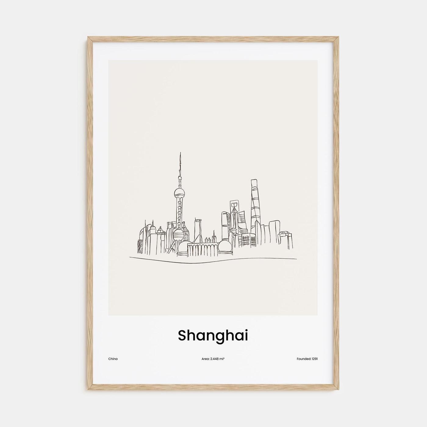Shanghai Drawn Poster
