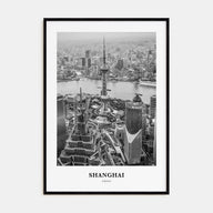 Shanghai Portrait B&W No 1 Poster