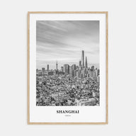 Shanghai Portrait B&W No 3 Poster