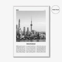 Shanghai Print Black and White No 4, Shanghai Wall Art, Shanghai Poster, Shanghai Photo, Shanghai Wall Décor, Shanghai Map, China