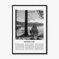 Shaver Lake Print Black and White, Shaver Lake Wall Art, Shaver Lake Poster, Shaver Lake Photo, Shaver Lake Décor, California, USA