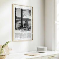 Shaver Lake Print Black and White, Shaver Lake Wall Art, Shaver Lake Poster, Shaver Lake Photo, Shaver Lake Décor, California, USA