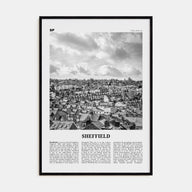 Sheffield Travel B&W Poster