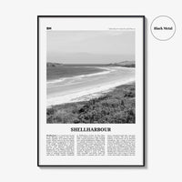 Shellharbour Print Black and White, Shellharbour Wall Art, Shellharbour Poster, Shellharbour Photo, Shellharbour Décor, Shellharbour Map