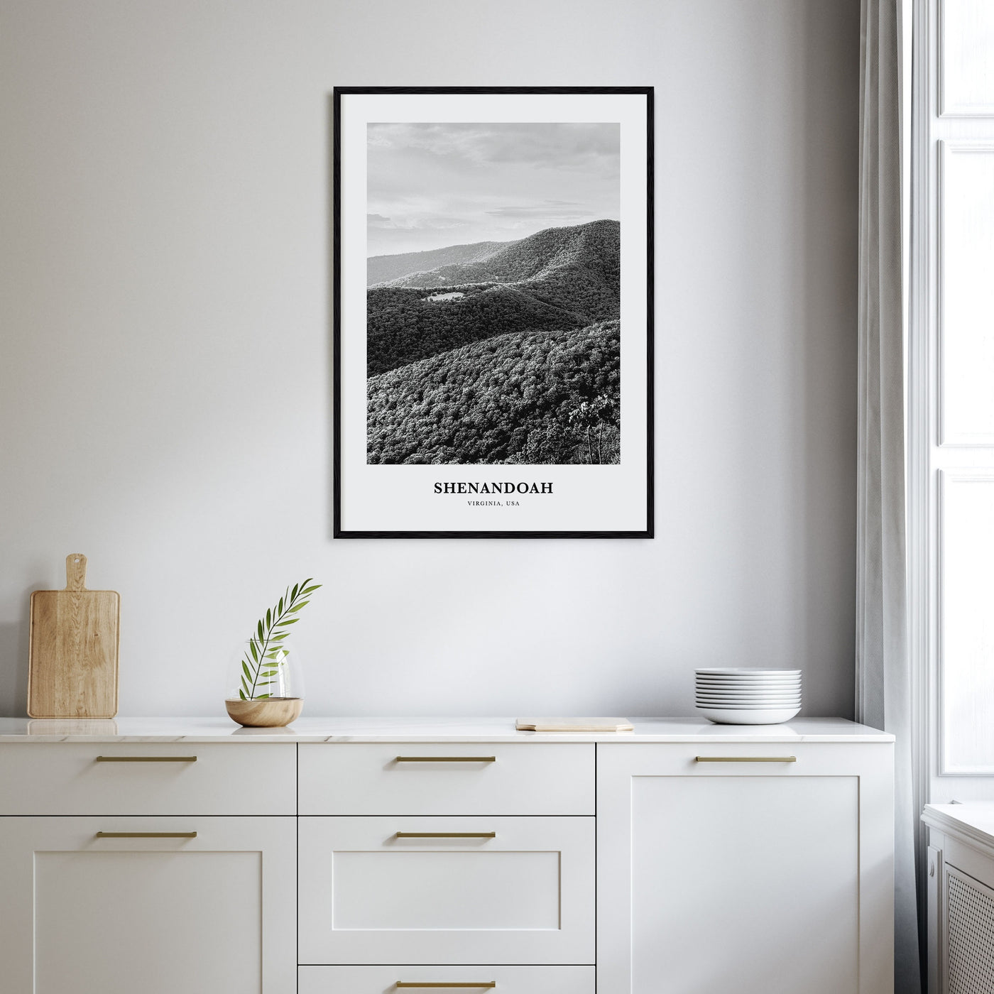 Shenandoah Portrait B&W Poster
