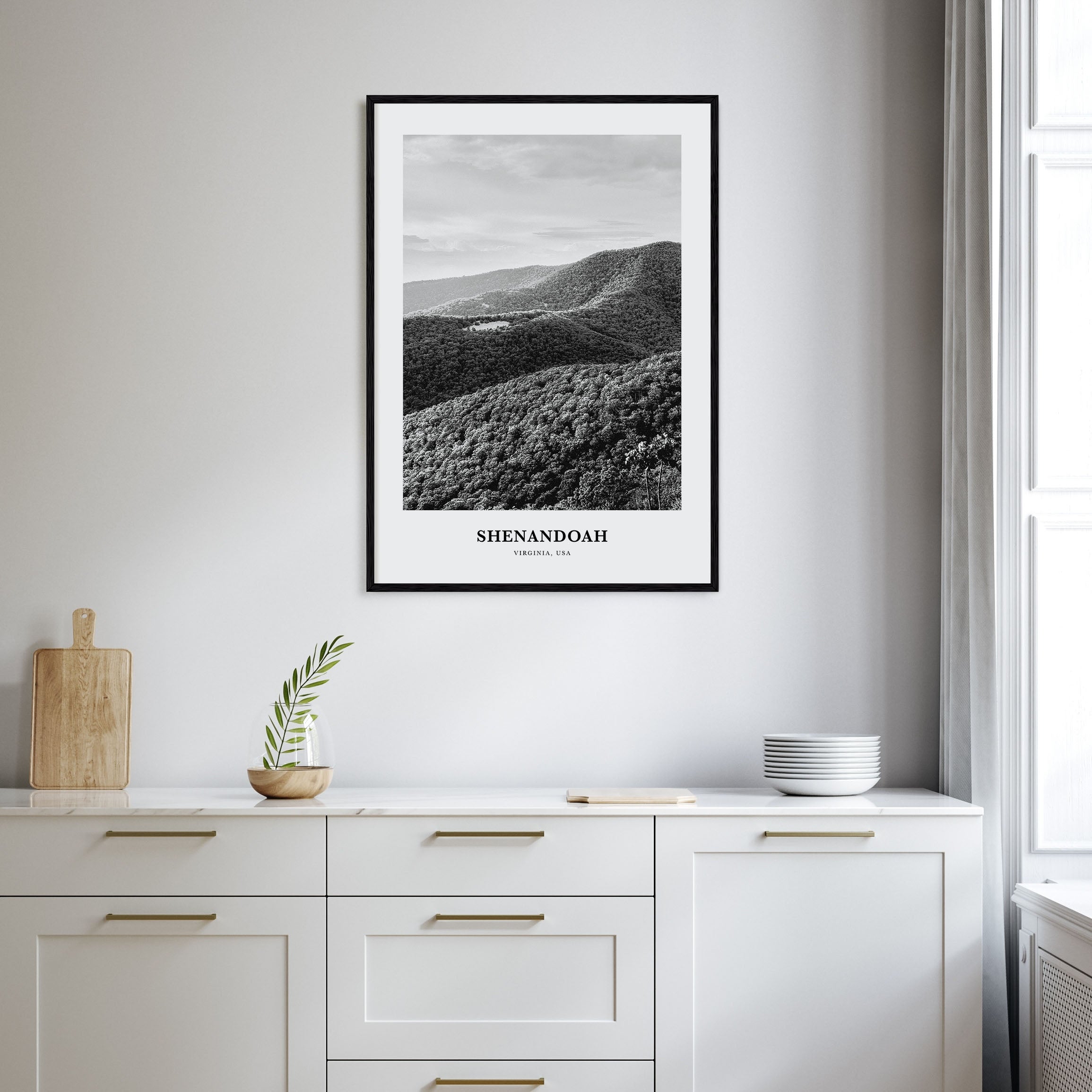 Shenandoah Portrait B&W Poster