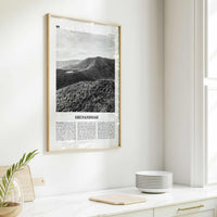 Shenandoah Print Black and White, Shenandoah Wall Art, Shenandoah Poster, Shenandoah Photo, Virginia, USA, United States, North America