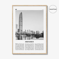 Shenzhen Print Black and White, Shenzhen Wall Art, Shenzhen Poster, Shenzhen Photo, Shenzhen Wall Décor, China, 深圳市