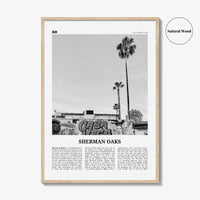 Sherman Oaks Print Black and White, Sherman Oaks Wall Art, Sherman Oaks Poster, Sherman Oaks Photo, Sherman Oaks Wall Decor, California, USA