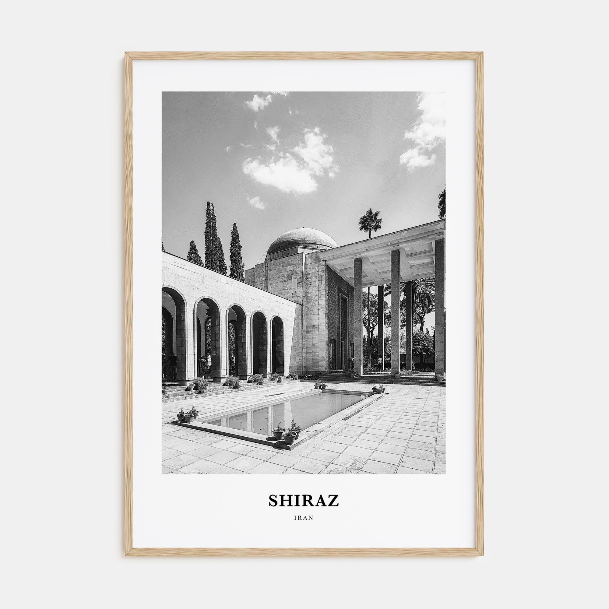 Shiraz Portrait B&W Poster
