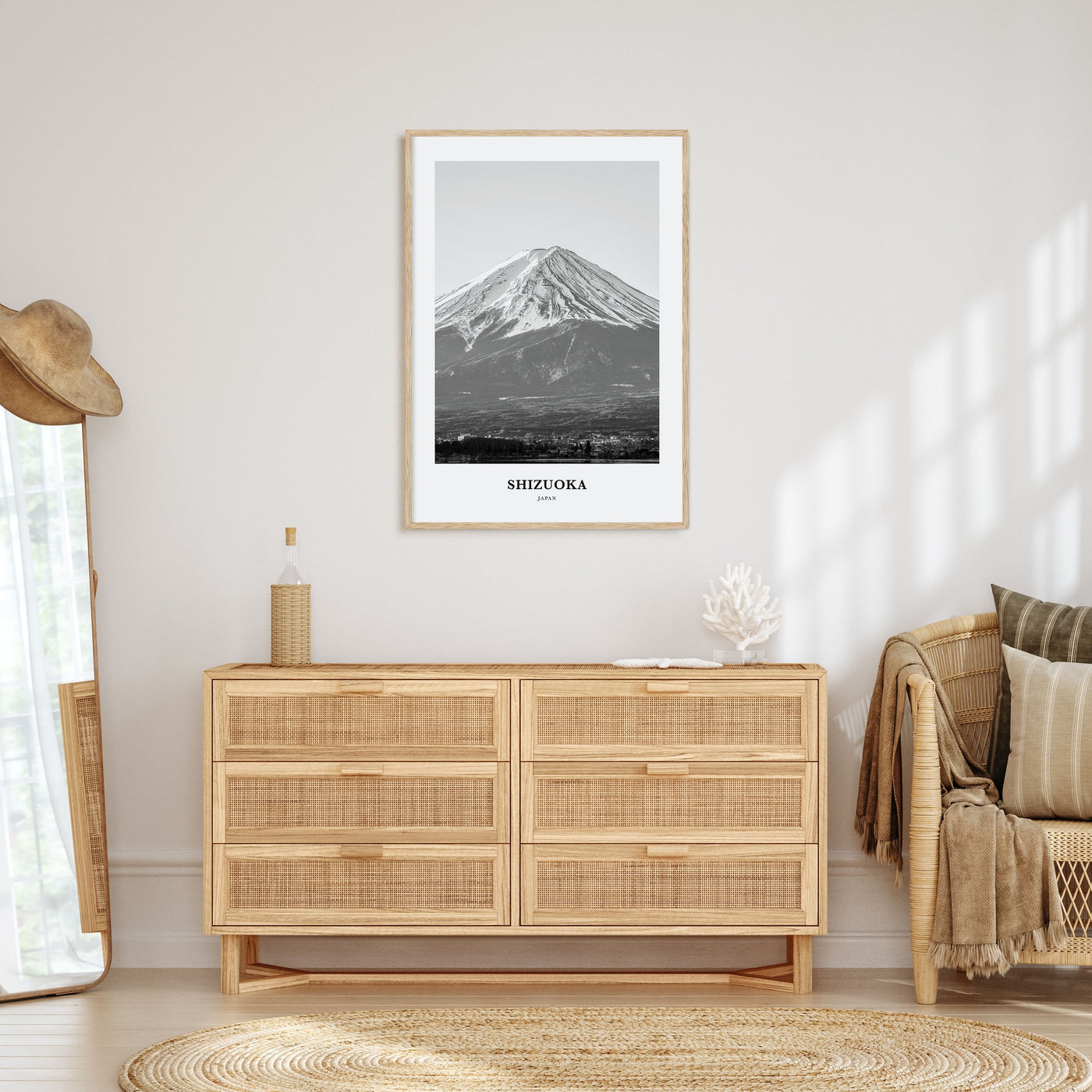 Shizuoka Portrait B&W Poster